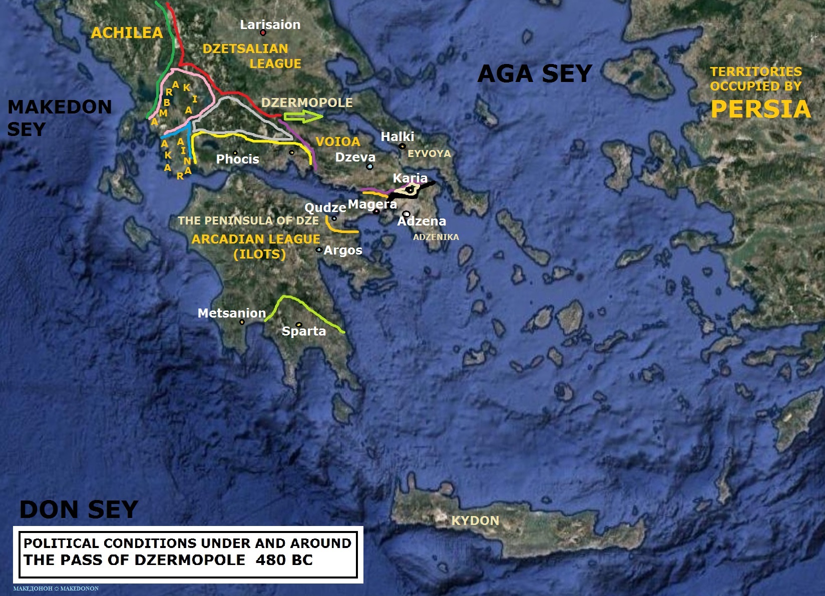 POLITICAL CONDITIONS UNDER AND AROUND THE PASS OF DZERMOPOLE (THERMOPOLEUS) 480 BC